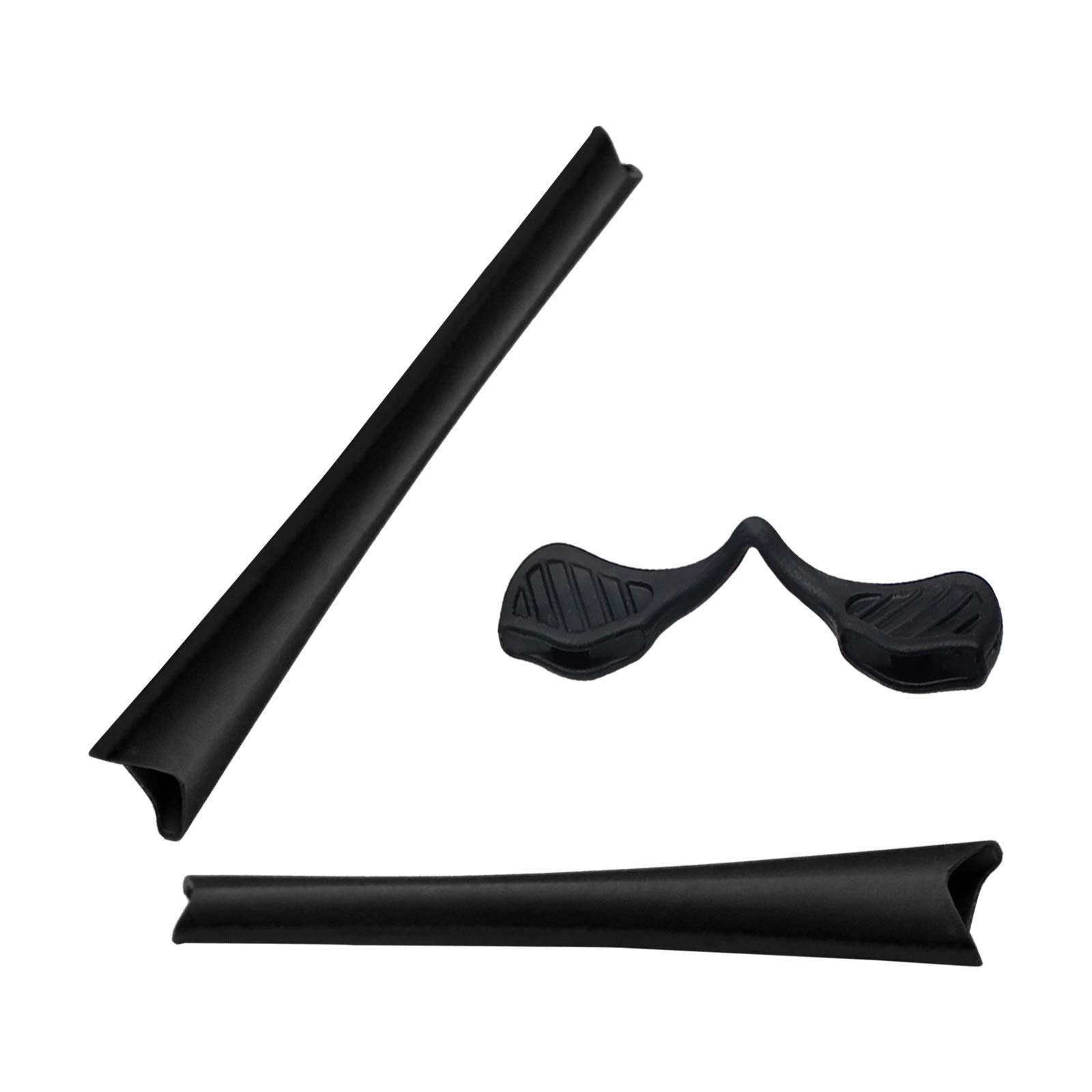Lenzreborn Men's Black Replacet Earsocks Nosepieces Rubber Kits For Oakley Radar Path/Radar Path Asian Fit(Af) Sunglass