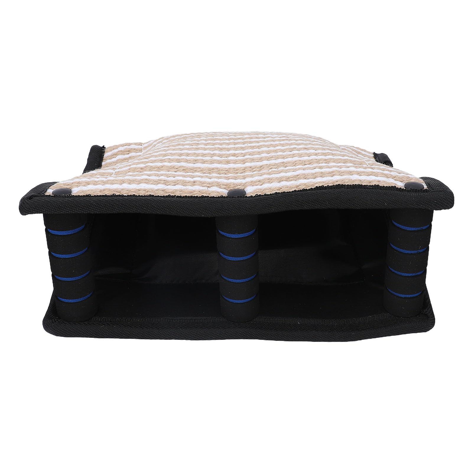 HEEPDD Seile Beißhülse für Große Hunde mit Ergonomischem Griff, Outdoor-Gehorsamkeitsübungsausrüstung, Hundebisskissen, Verdicktes Jute-Schlepperspielzeug, Training, Hundetraining, Armschutz (Black)