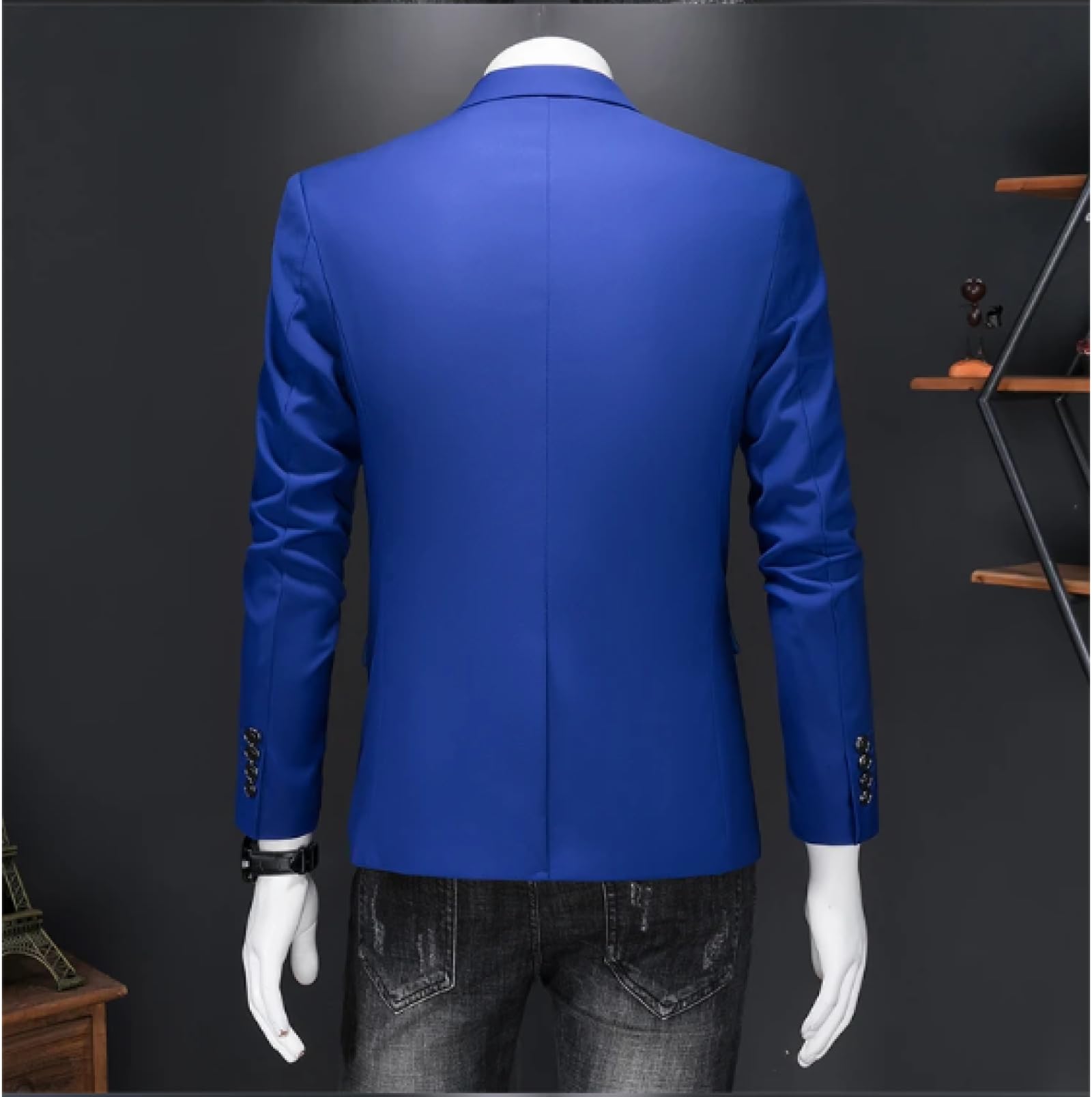 Sakkos Anzüge Mode Anzug Herren Schlanke Anzug Jacke Business Office Anzug Lässig Einfarbig Anzug Jacke