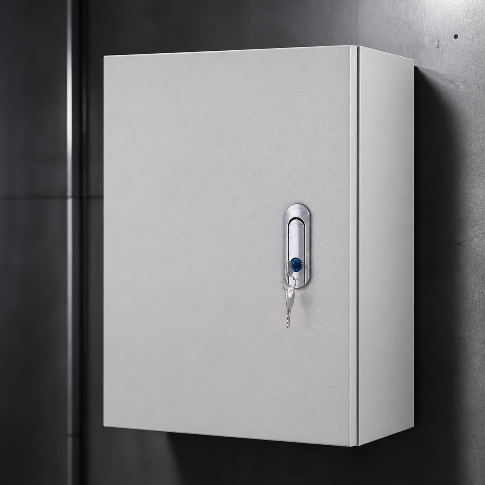 Armoire Électrique Serrure Verrillable Armoire Électrique Murale Étanche Distribution Serrure pr Électricie, 400x600x200mm