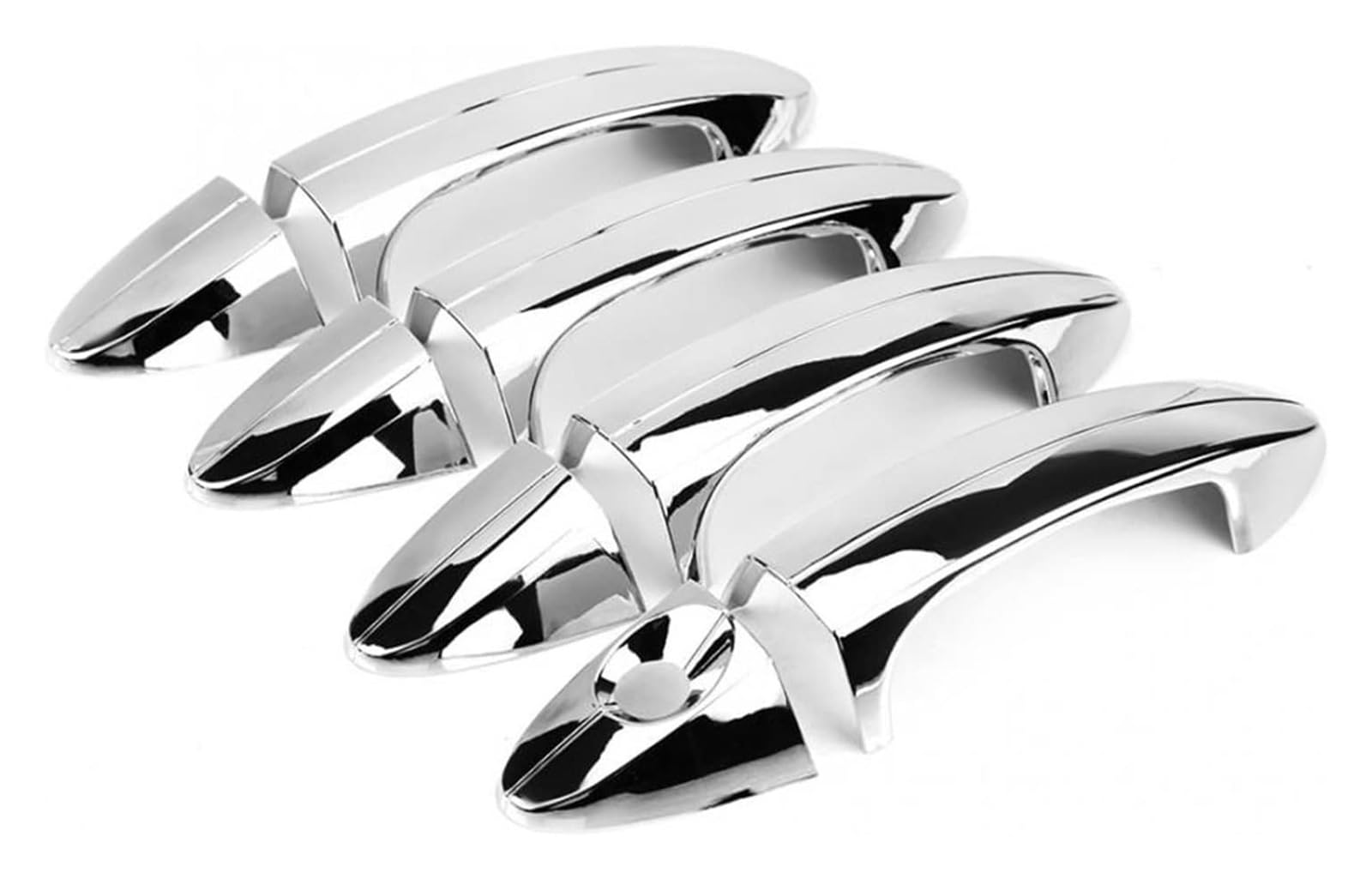 Qwqthgs One Color Car Exterior Door Handle Cap For Fiesta 2009-2012 Auto Accessories 8 Pcs Car Chromium Electroplating Door Handle Cover Trim