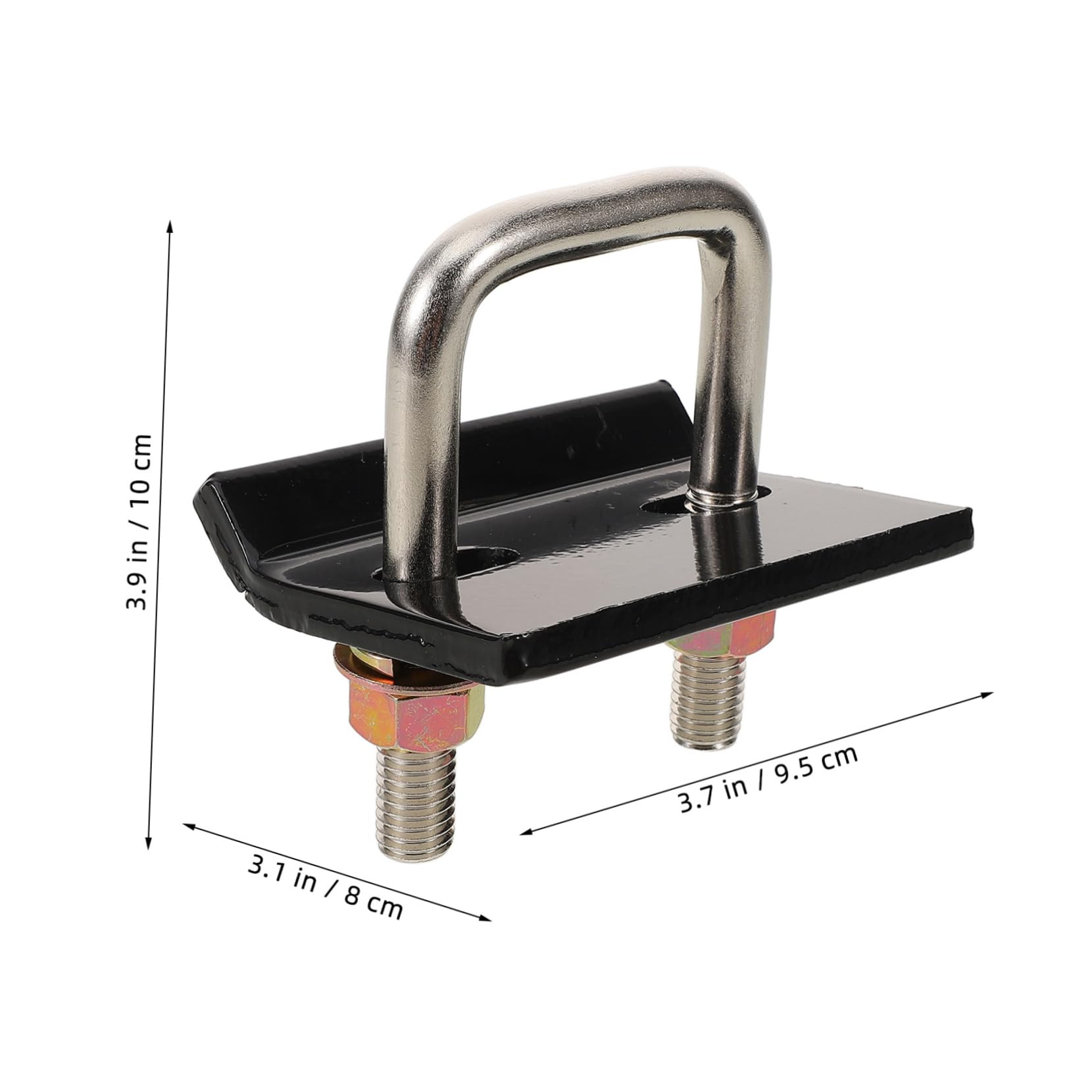 Tensor de Enganche de Remolque de Acero Negro para Tubo Cuadrado