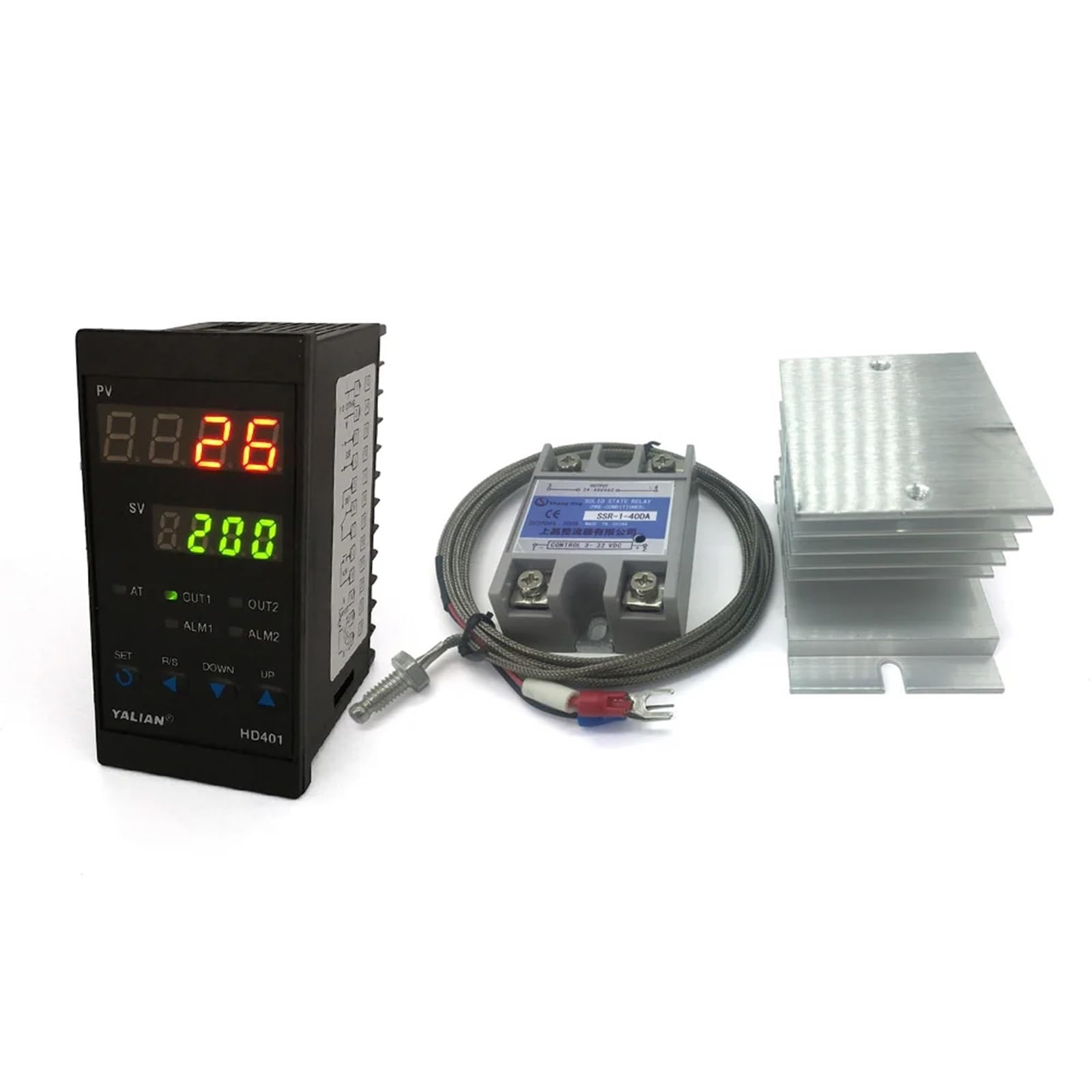 Pid Temperature Controller Max 372℃ AC100 To 240V Thermocouple Input Relay Output For Home Brewing Oven Incubato(HD401)