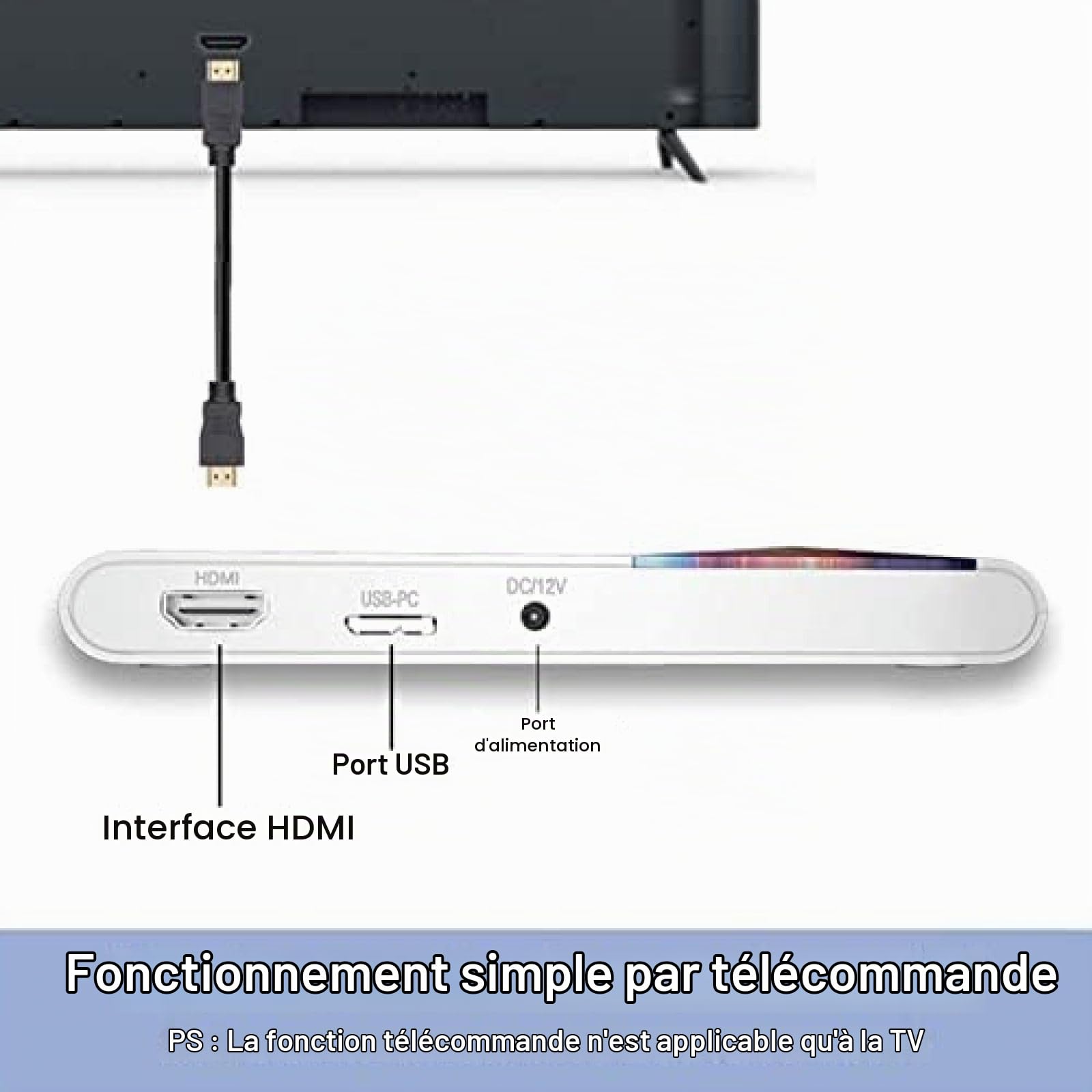 Lecteur DVD Portable, Lecteur DVD Externe USB 3.0 / USB-C avec Graveur CD/DVD HDMI 1080P pour Ordinateurs, Téléviseurs, Ordinateurs Portables,Picturesque234