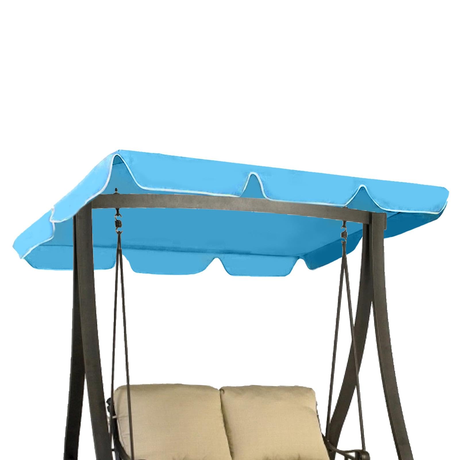 Baldacchino Per Altalena Da Giardino 195x125cm - Impermeabile E Anti UV Marrone