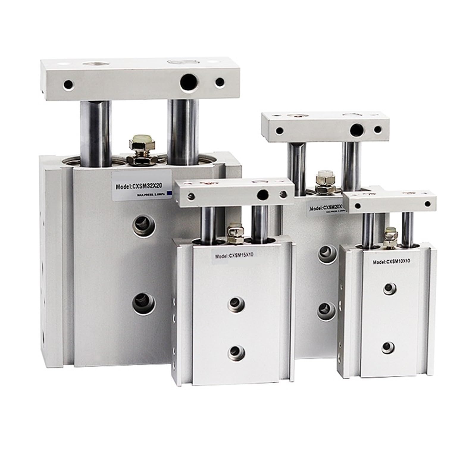 Cylindre à double tige CXSL20-70 pour éliminer le jeu mécanique axiale