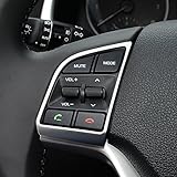 2 embellecedores para los botones del volante, plástico ABS