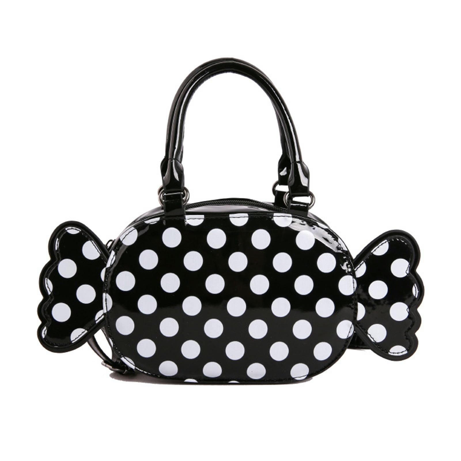 Bolso cruzado Bandolera Elegante Con Lunares Para Mujer De Mano Y Gran Capacidad