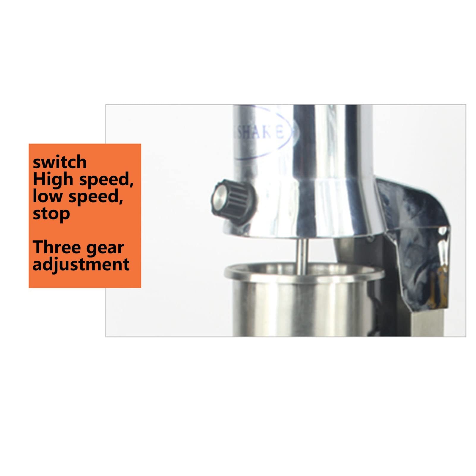 Frullatore Di Creatori Di Frappshake Macchina Da Shaker Al Latte Elettrico 2 Velocità Protein Shaker Acciaio Inossidabile Bevi Mixer Per Bar Ristorante Shaker Cocktail Per I Frullati Di Neve Cocktail