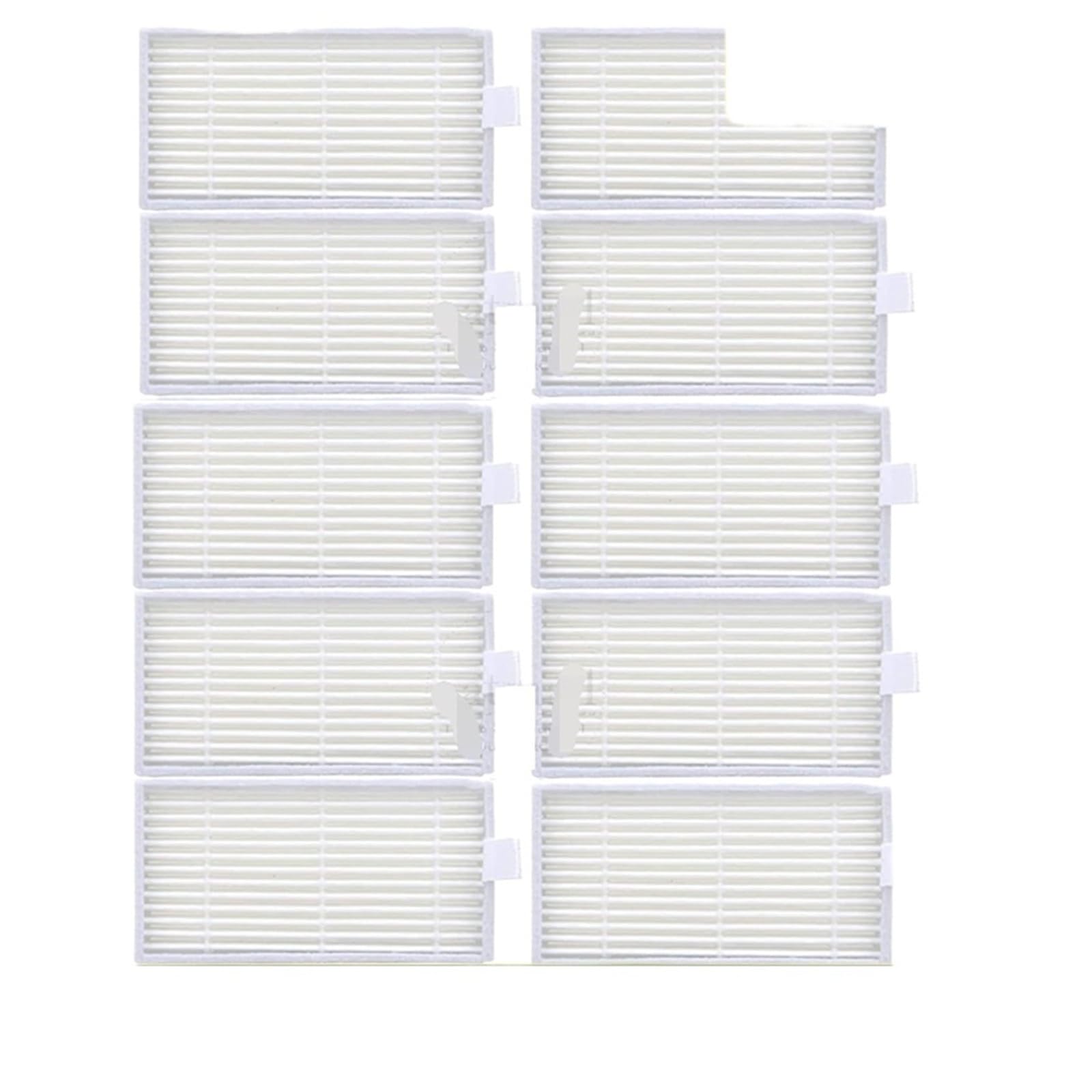 GENTERUN Compatible For Ilife， V55 V50 V5 V5s V3 V3s Pro X5 Dust Collection Filter(10 PACK)