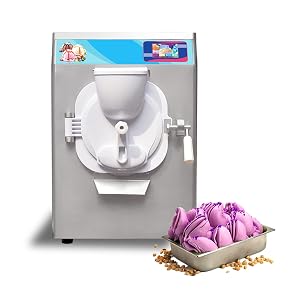Kolice Commercial Gelato Hard Ice Cream Machine Italian Water Ice Maker Countertop Hard Ice Cream Machine Snack Food