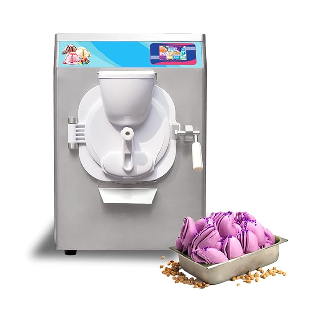 Kolice Commercial Gelato Hard Ice Cream Machine Italian Water Ice Maker Countertop Hard Ice Cream Machine Snack Food