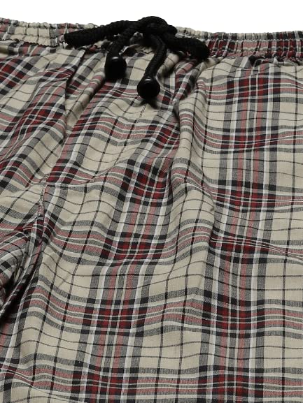 Image of SOJANYA (Since 1958 Men's Cotton Checked Nightsuit Set