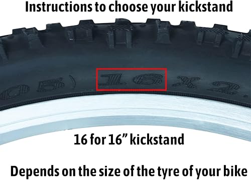 Miniatura 5 de Soporte de bicicleta Usong, soporte de bicicleta plegable de un solo lado, de 12 pulgadas, 14 pulgadas, 16 pulgadas, 18 pulgadas, 20 pulgadas, para