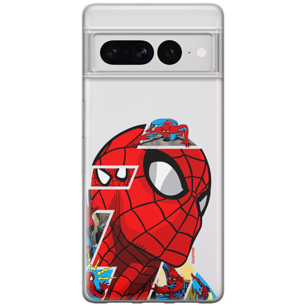 ERT GROUP custodia per cellulare per Google PIXEL 7 PRO originale e con licenza ufficiale Marvel, modello 001 adattato in modo ottimale alla forma dello smartphone, custodia in TPU