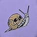Skull Snail Patch Embroidered Applique Badge Iron On Sew On Emblem
