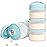Termichy Stackable Formula Dispenser Portable Milk Powder Container, 2 Pack, Light Blue