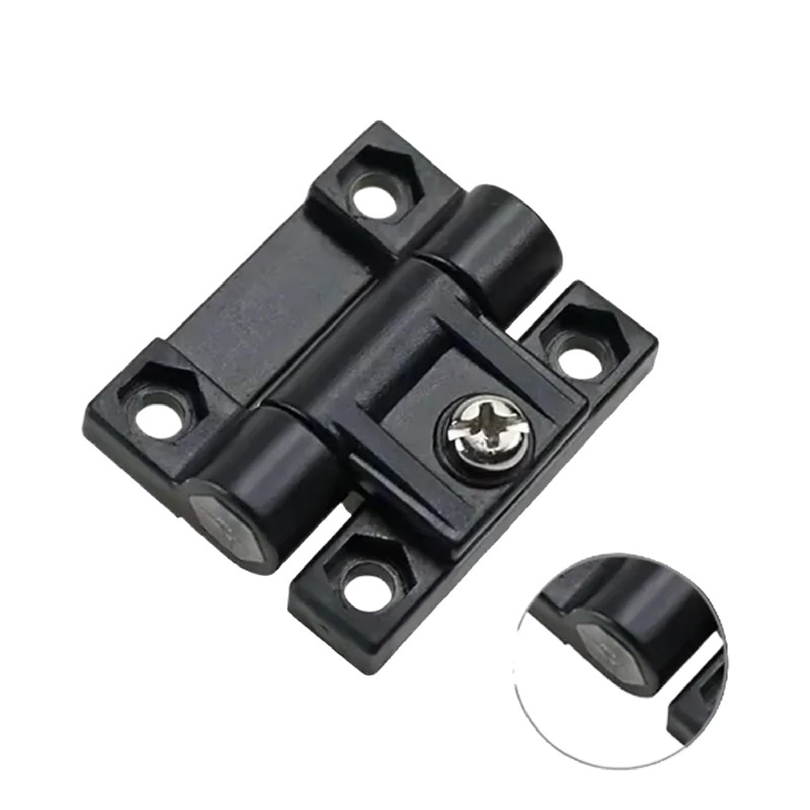 Charnière pliable plastique noir pour armoire électrique industrielle amovible