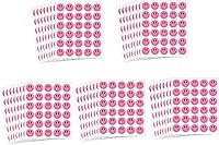 Vista 7 de Hcode Pegatinas de cara feliz de 1 pulgada redondas coloridas calcomanías de recompensa para profesores, 1200 unidades (multicolor)