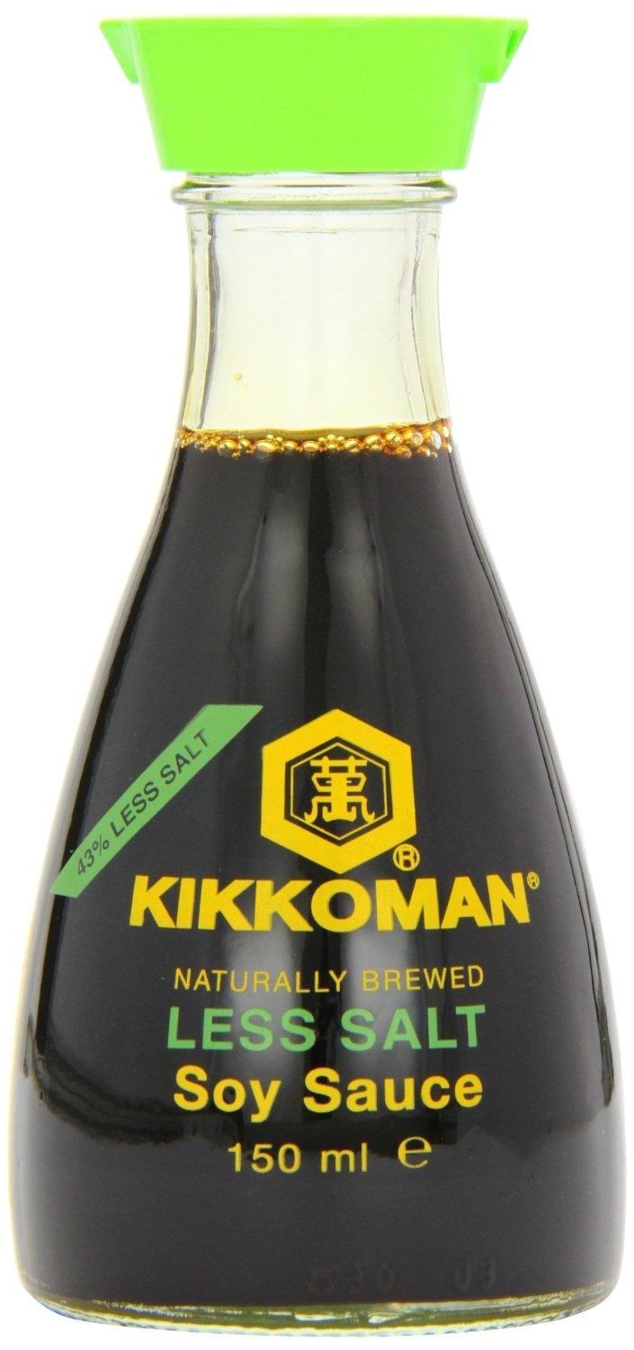 Kikkoman Lot de 3 sauces de soja - Moins de sel - 150 ml