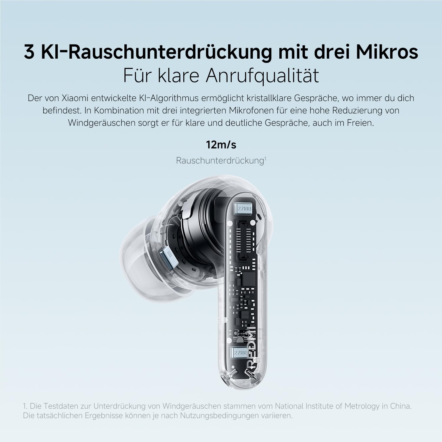 XIAOMI REDMI Buds 8 Pro, True-Wireless-Bluetooth, 55dB aktive Geräuschunterdrückung, Triple-Treiber, Hi-Res-HiFi-Sound, Dolby Audio, bis zu 33 Stunden Akkulaufzeit, Bluetooth 5.4, IP54, Black