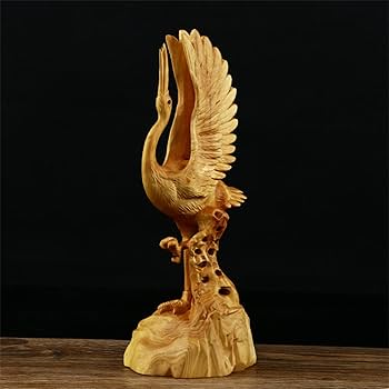 鶴の木彫オブジェ　枯れ木 流木 木彫り 彫刻 置物 アート 芸術 縁起物 古道具 2025年最新】木彫 鶴の人気アイテム - メルカリ