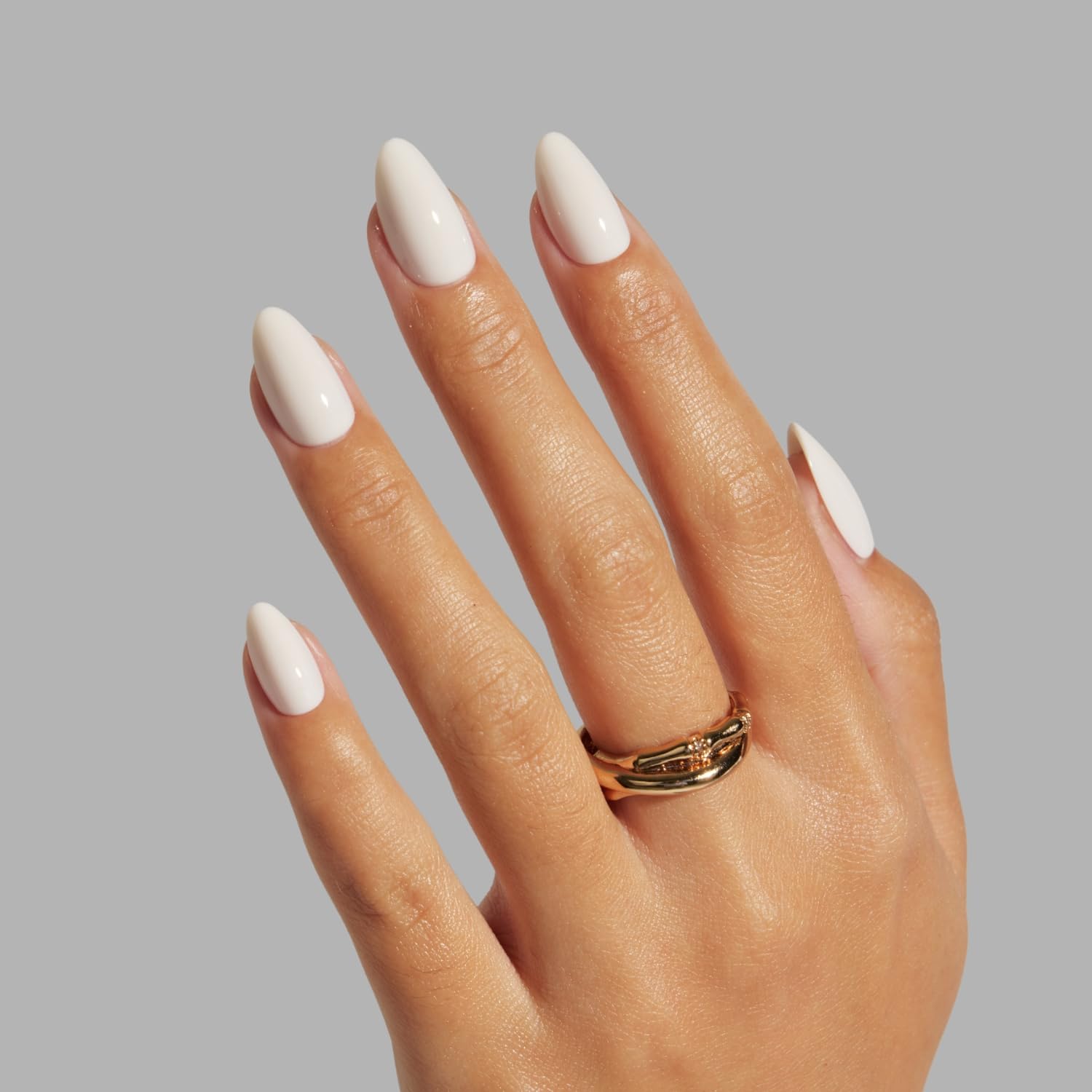 LAMIMOSA Press On Nails - Pastel White Almond Nail Kit