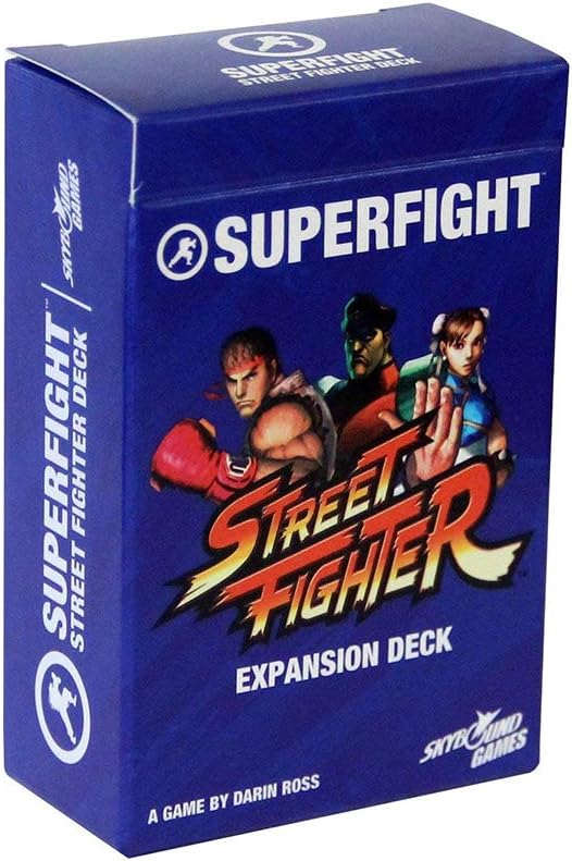 Superfight Street Fighter Deck : 100 Expansion Cards for the Game of Absurd Arguments, enjoyed by Kids, Teens, and Adults, 3 or more players, Ages 8+