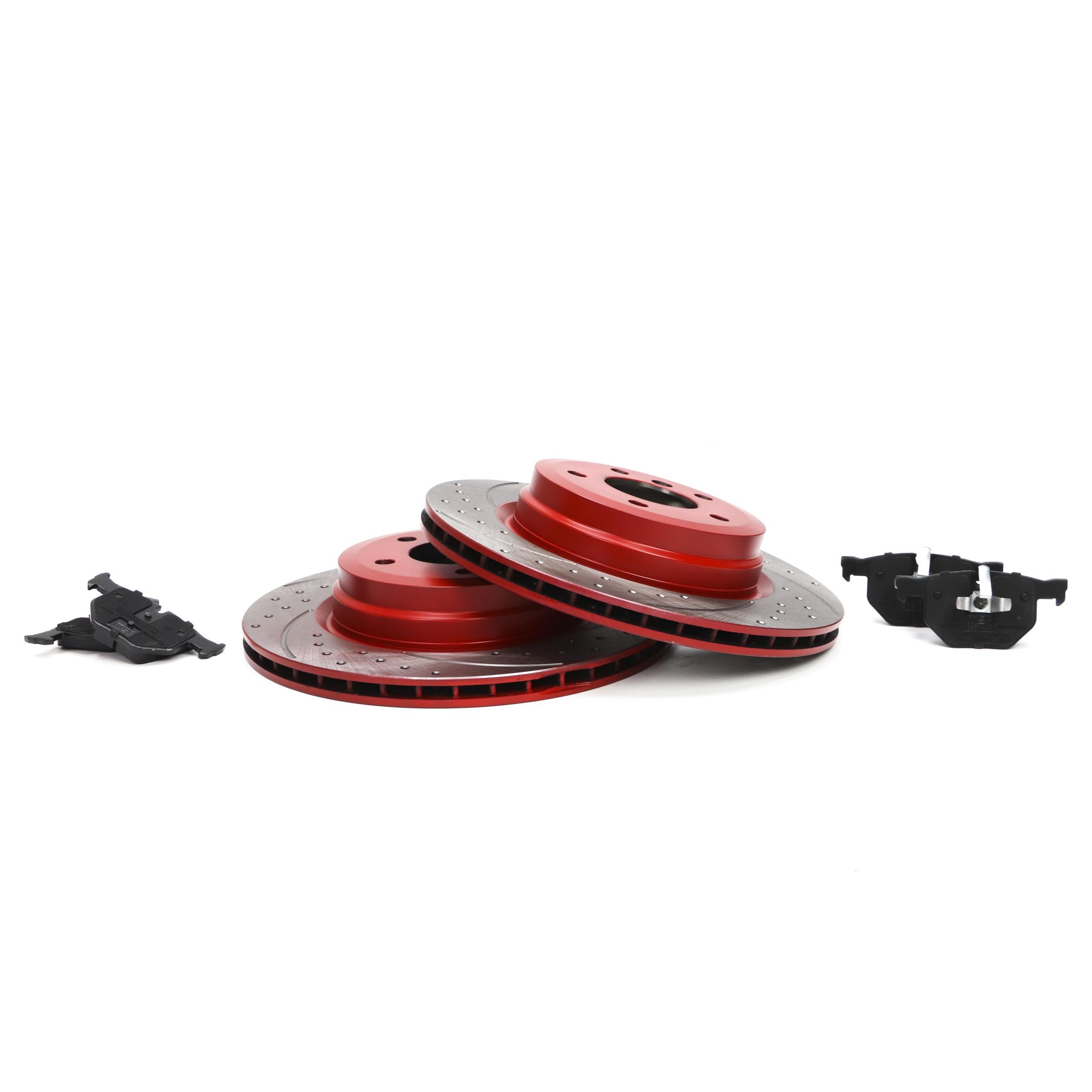 Kit de Discos de Freno y Pastillas - Discos de Freno Eje trasero 336 ventilado - Pastillas de Freno Compatible con BMW 3 Touring E91 con chapa antichirrido