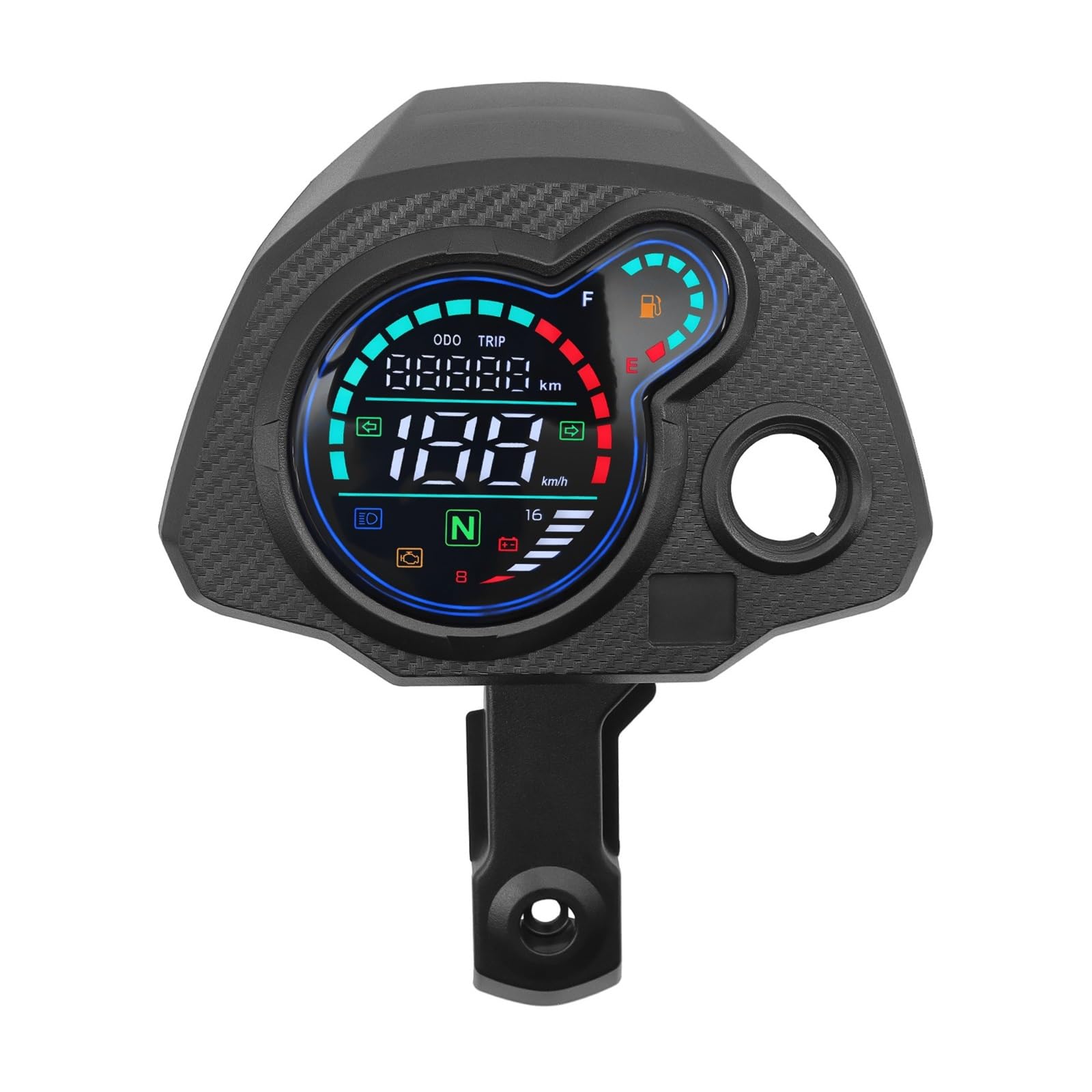 Moto Velocímetro Tacómetro Panel de instrumentos digital para motocicleta, tacómetro, velocímetro, voltímetro para Navi 110