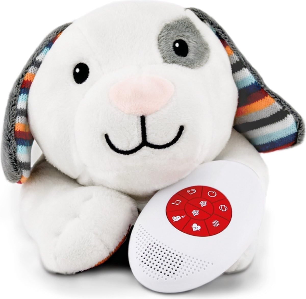 Zazu Dex The Dog Baby Soother - Baby Musical Soft Toy with Heartbeat Sound and White Noise – Sleep Aid for Babies and Newborn with Cry Sensor and Shake Activation, 10 min Auto Shut Off