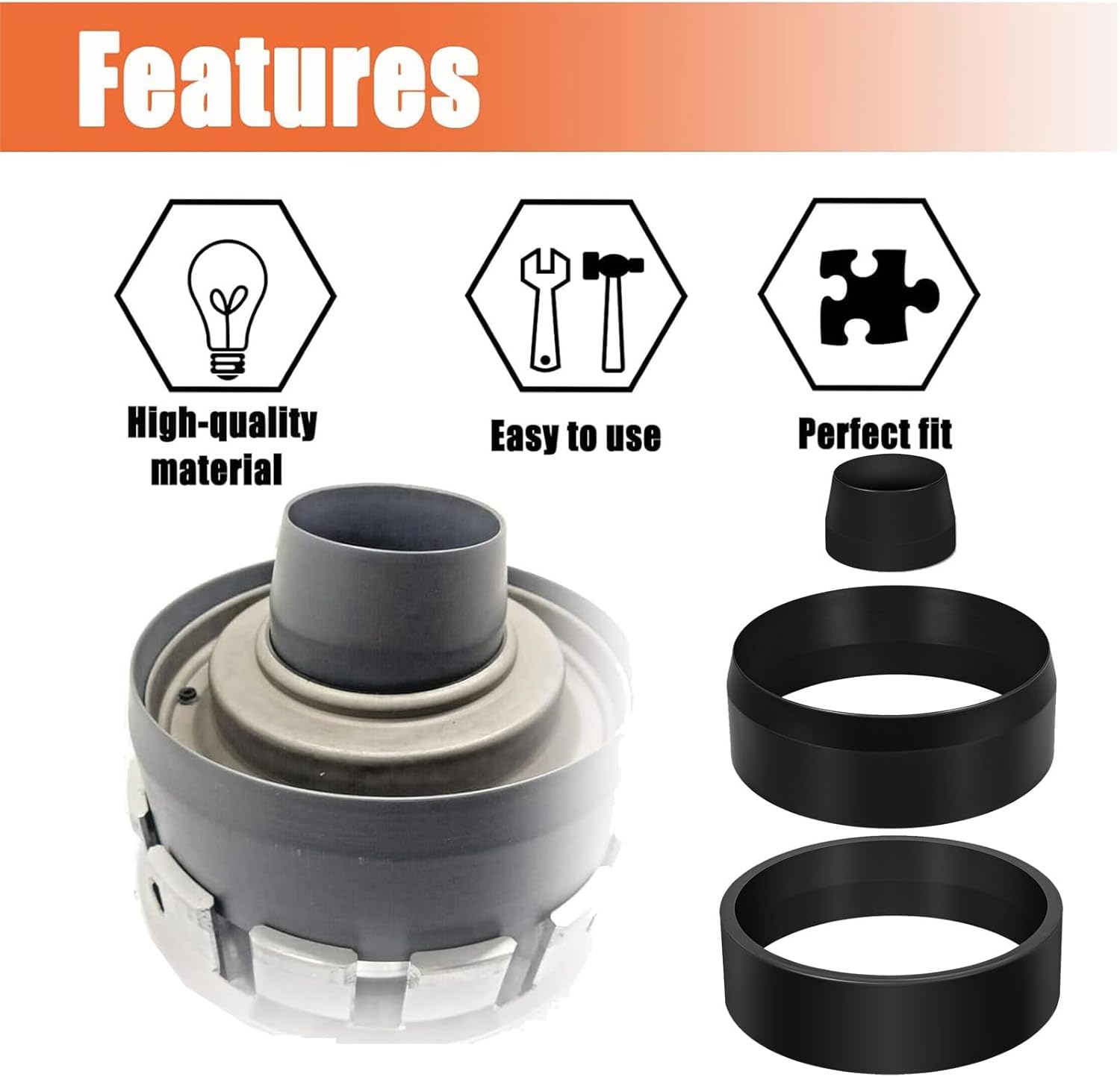 YMT 68rfe Transmission Underdrive Piston and Retainer Install Tool for Dodge #T-3250-KM Bonded Molded Piston and Piston Retainer Tool(3Pcs)