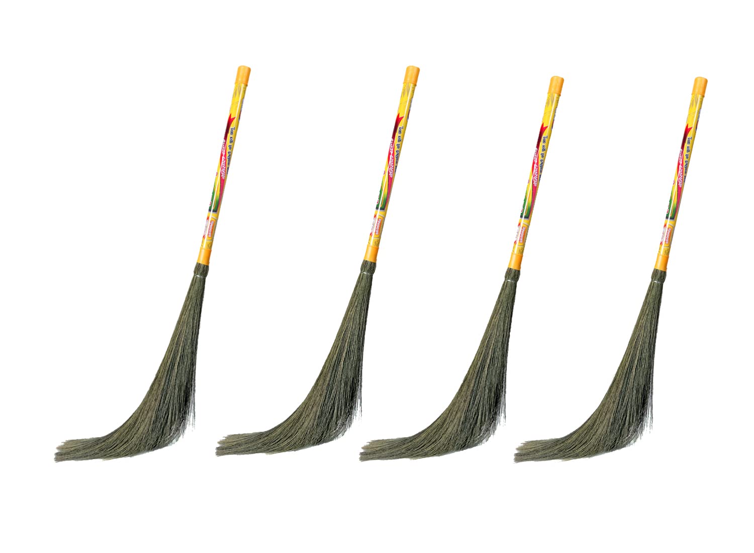 HARI RAM GULAB RAI Clean Sweep Floor Broom with Natural Soft No Dust Grass Pack of 4 | Plastic Handle Phool Jhadu for Home, Pantry, Office Indoor & Outdoor Cleaning (48Inch) (B0B913VLML) Amazon Price History, Amazon Price Tracker