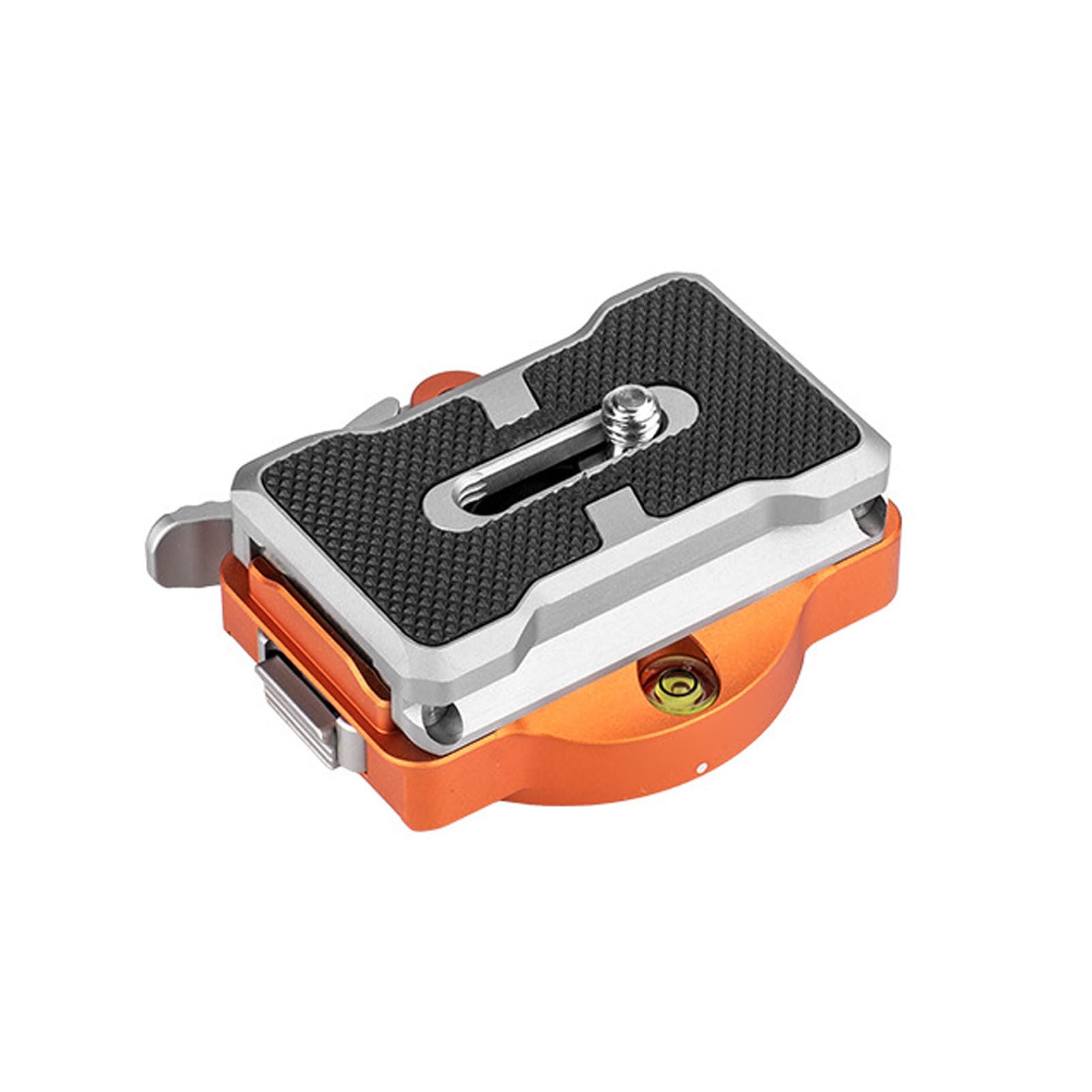 Jiawu Piastra a Sgancio Rapido per Fotocamera, Sgancio Rapido con Bloccaggio Automatico con Riprese Verticali e Stabilizzazione Antiscivolo, Piastra di Base con Livella a Bolla Incorporata per