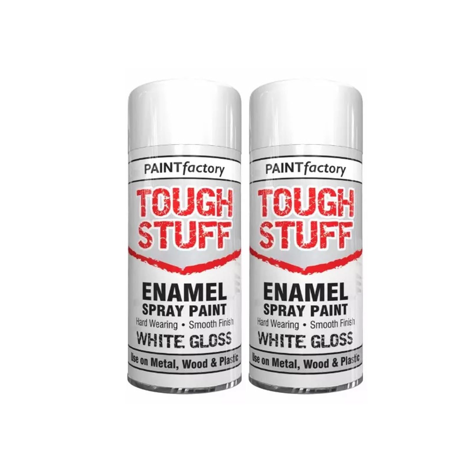 SDMAX Enamel White Gloss Spray Paint, Smooth Finish, Fast Drying, Non-Cracking, Long Lasting, Easy To Apply, Portable And Lightweight, Multipurpose Use, 400ml (2PCS)