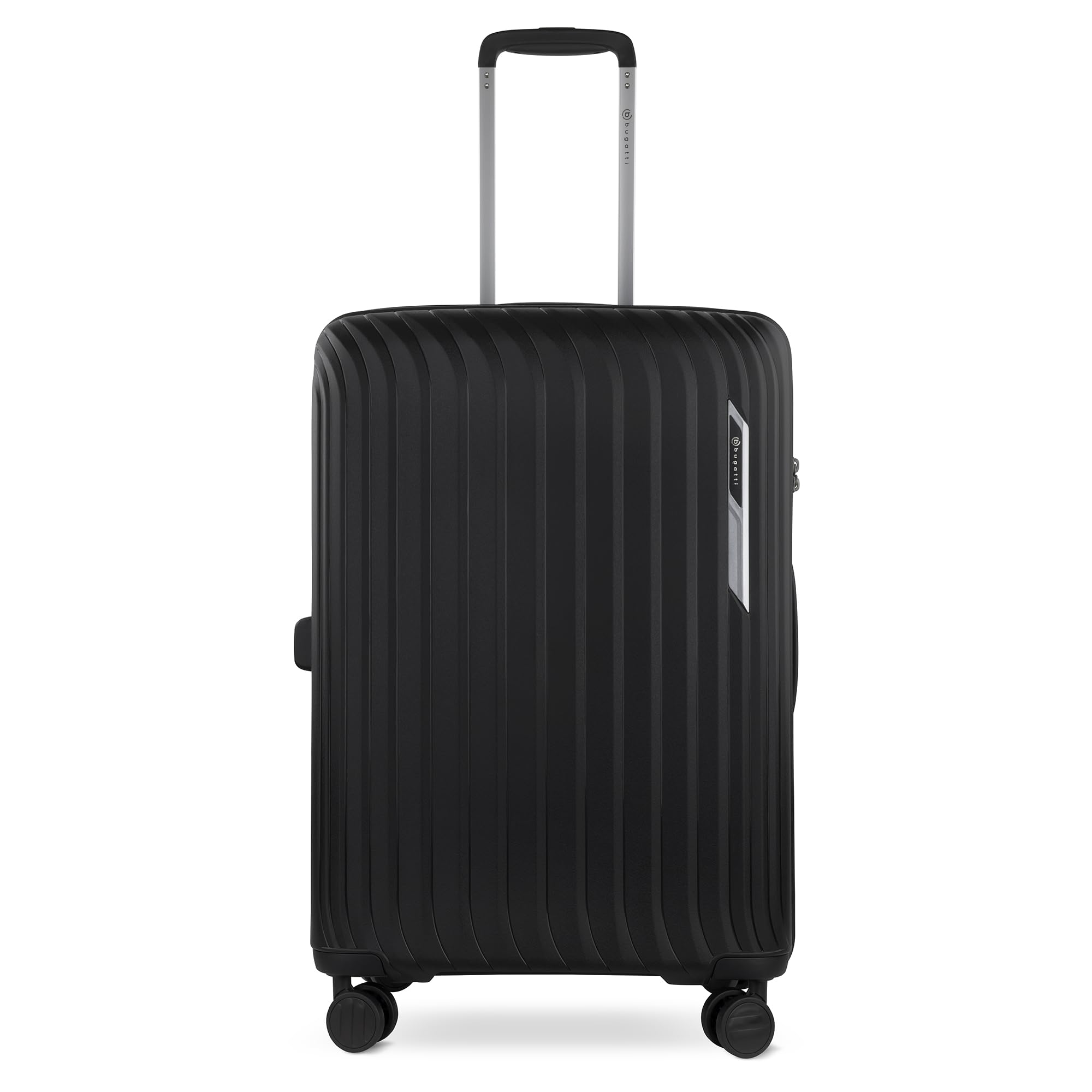 bugatti Hera Valigia Rigida M con 4 Ruote, Valigia da Viaggio Leggera in PP Light - Nero