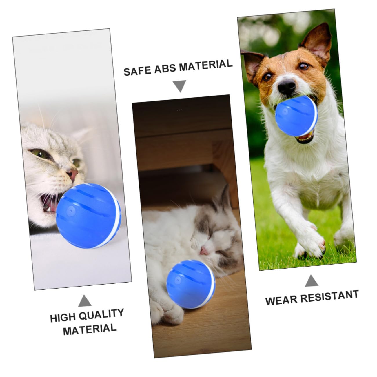 FRCOLOR Pelota De Juguete para Mascotas Inteligente Luces Intermitentes Recargable por USB para Gatos y Perros Casa