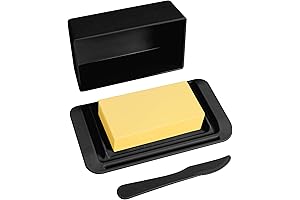 Bamboo Butter Dish with Lid for 2 Sticks of East/West Coast Butter