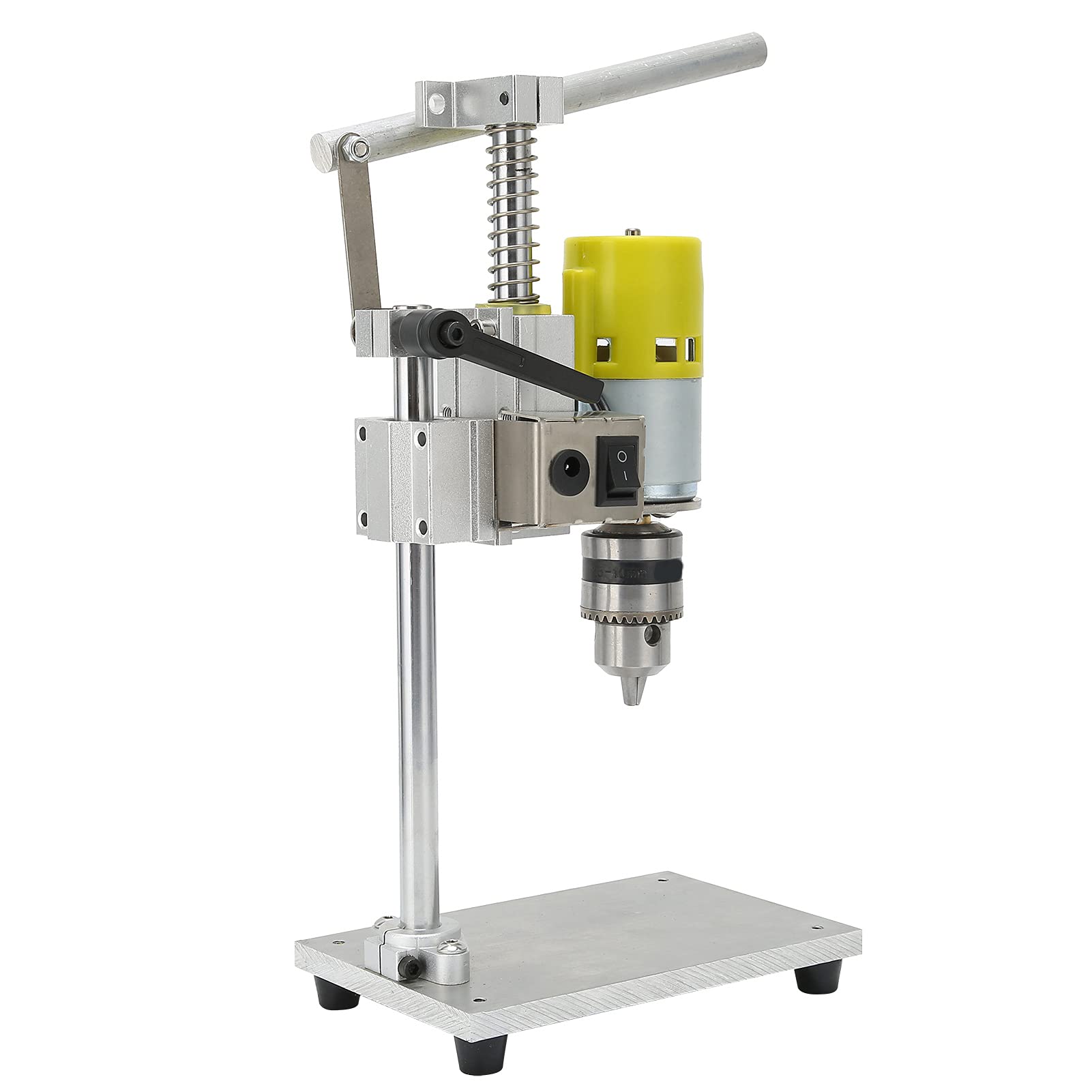 EVTSCAN Benchtop Drill Press Mini Small Bench Drilling Machine Household DIY 1.5x10mm Chuck AC 110?240V(U.S. regulations)