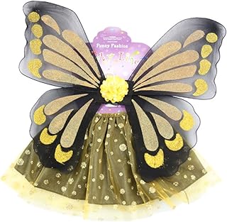 Amosfun Conjunto De 2 Peças Fantasias Infantis Fantasias De Fadas Para Meninas Fantasias Para Meninas Fantasias De Asas Fantasias De Borboleta Grande Fantasias Infantis Roupas