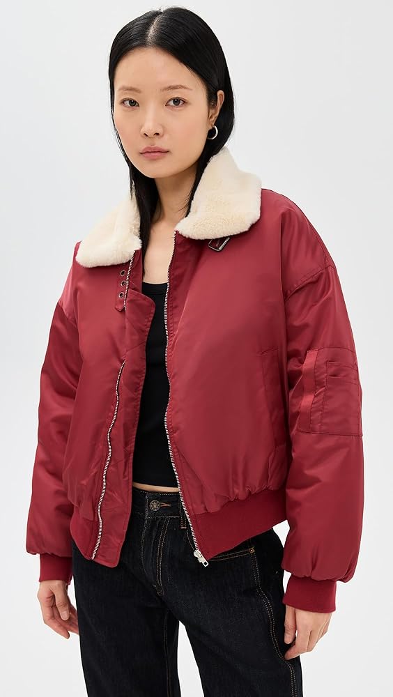 ジャケット・アウター CARLA fluffy jacket Lioness Carla Puffer Jacket in Ash