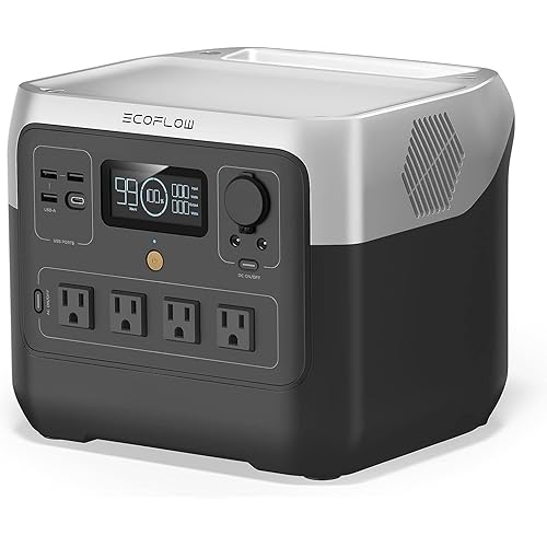EF ECOFLOW Portable Power Station RIVER 2 Pro, 768Wh LiFePO4 Battery, 70 Min Fast Charging, 4X800W (X-Boost 1600W) AC Outlets, Solar Generator for Outdoor Camping/RVs/Home Use Black
