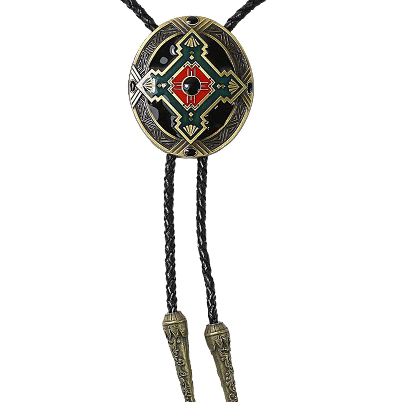 Worldcare® Western Bolo Tie Bolas Necktie Indian Totem Design Fashion Ornaments | Alloy | 1 Piece of bolo tie Necklace-picture-16