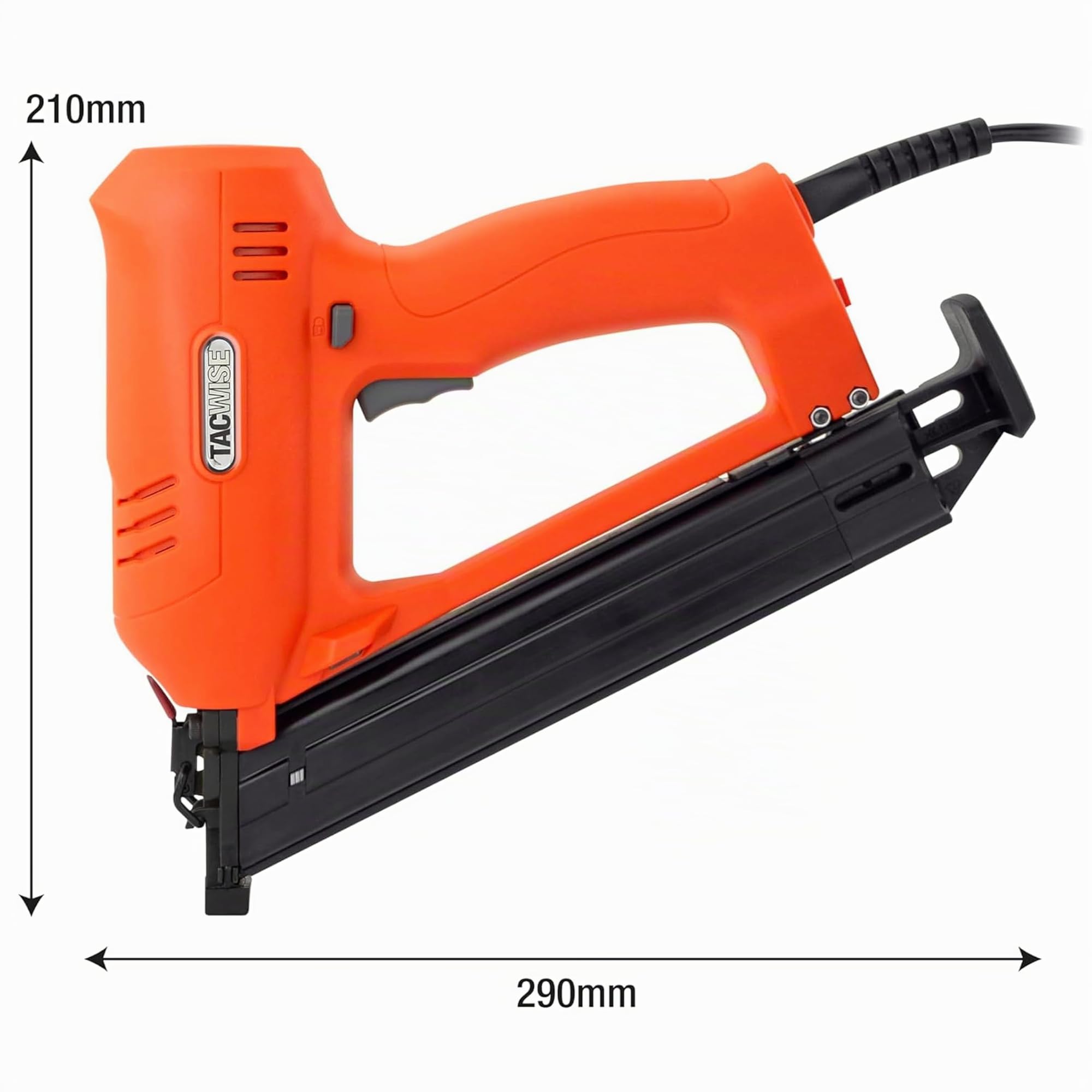 Tacwise 1704 Master Nailer 400ELS Pro Abgewinkelter Elektrostiftnagler | Enthält 1000 Nägel, Verwendet Typ 500 (18G) Nägel