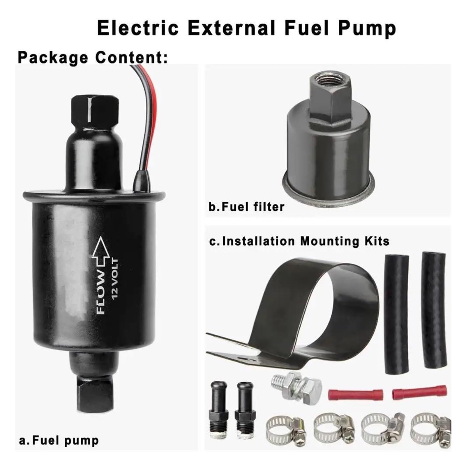 Conjunto Bomba Combustible Eléctrica Bomba Combustible Eléctrica 12 V Baja Presión Universal 5-9 Psi Gasolina Diésel