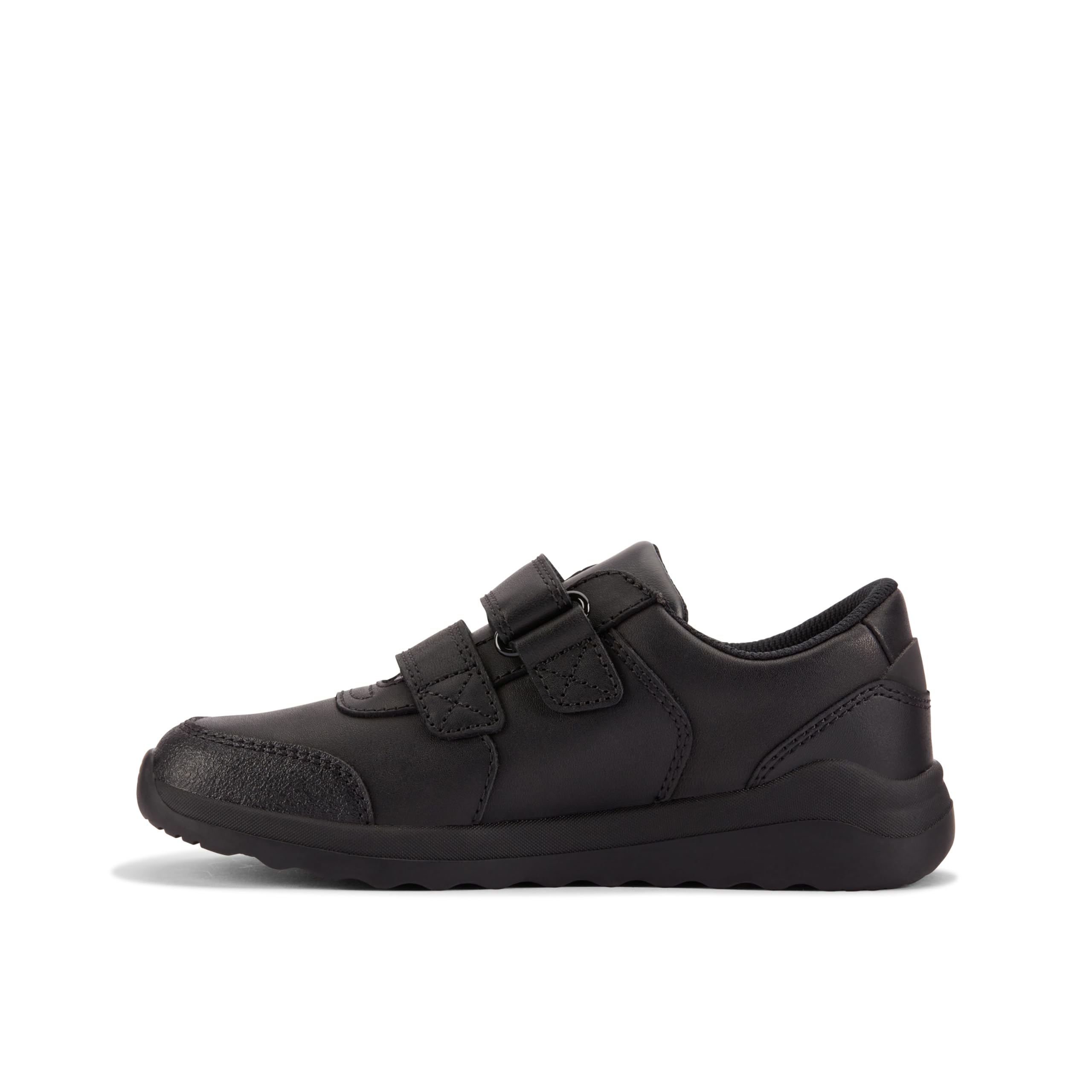 Clarks Daze Step 2 K Childrens Black Leather, 11.5