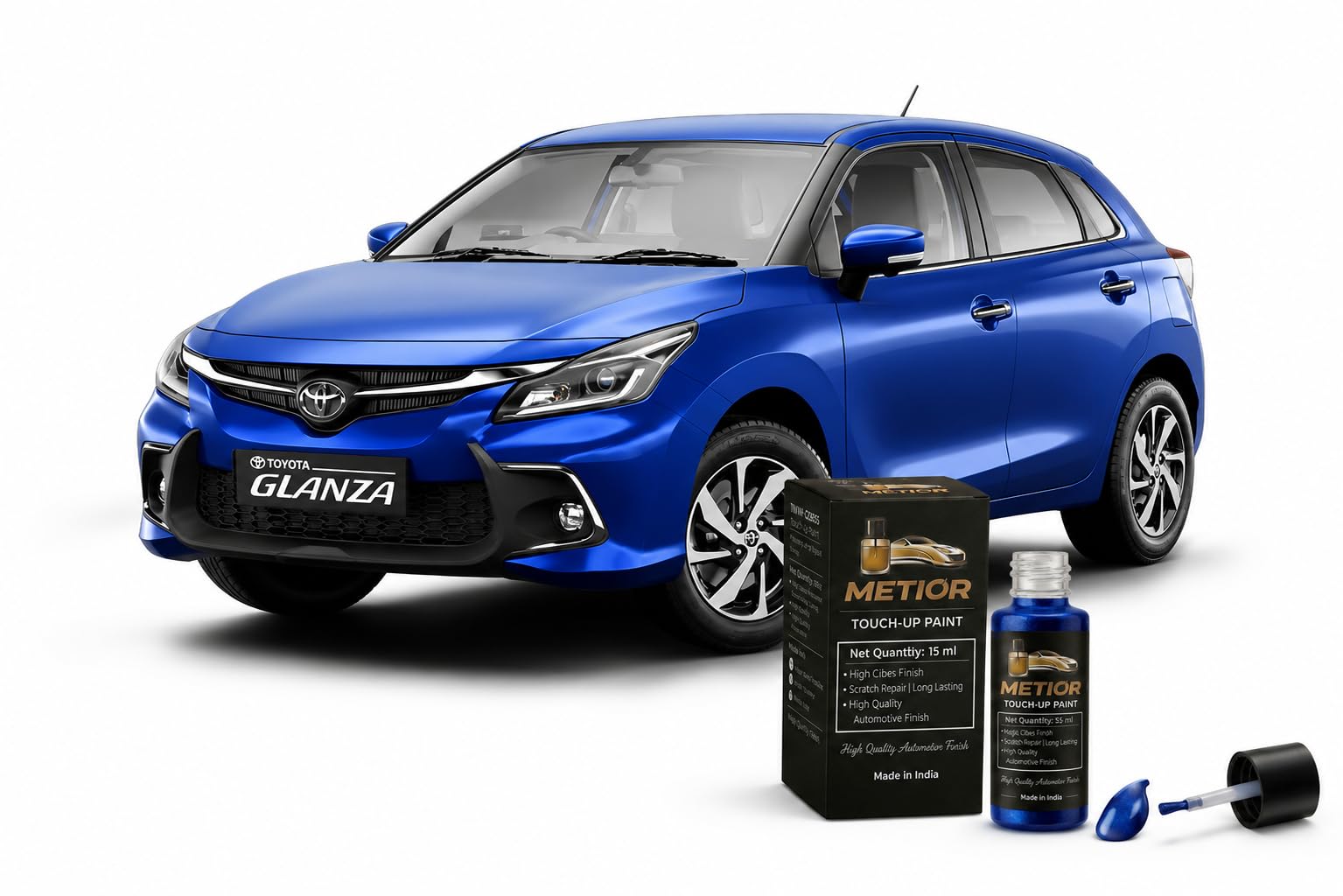 Touch Up Paint for Toyota Glanza Insta Blue Pearl (Z1Q) - Car Scratch Remover, OEM Color Match, Quick Dry, High Gloss Finish, DIY Paint Chip & Scratch Repair - Insta Blue Pearl (Z1Q)-image-39