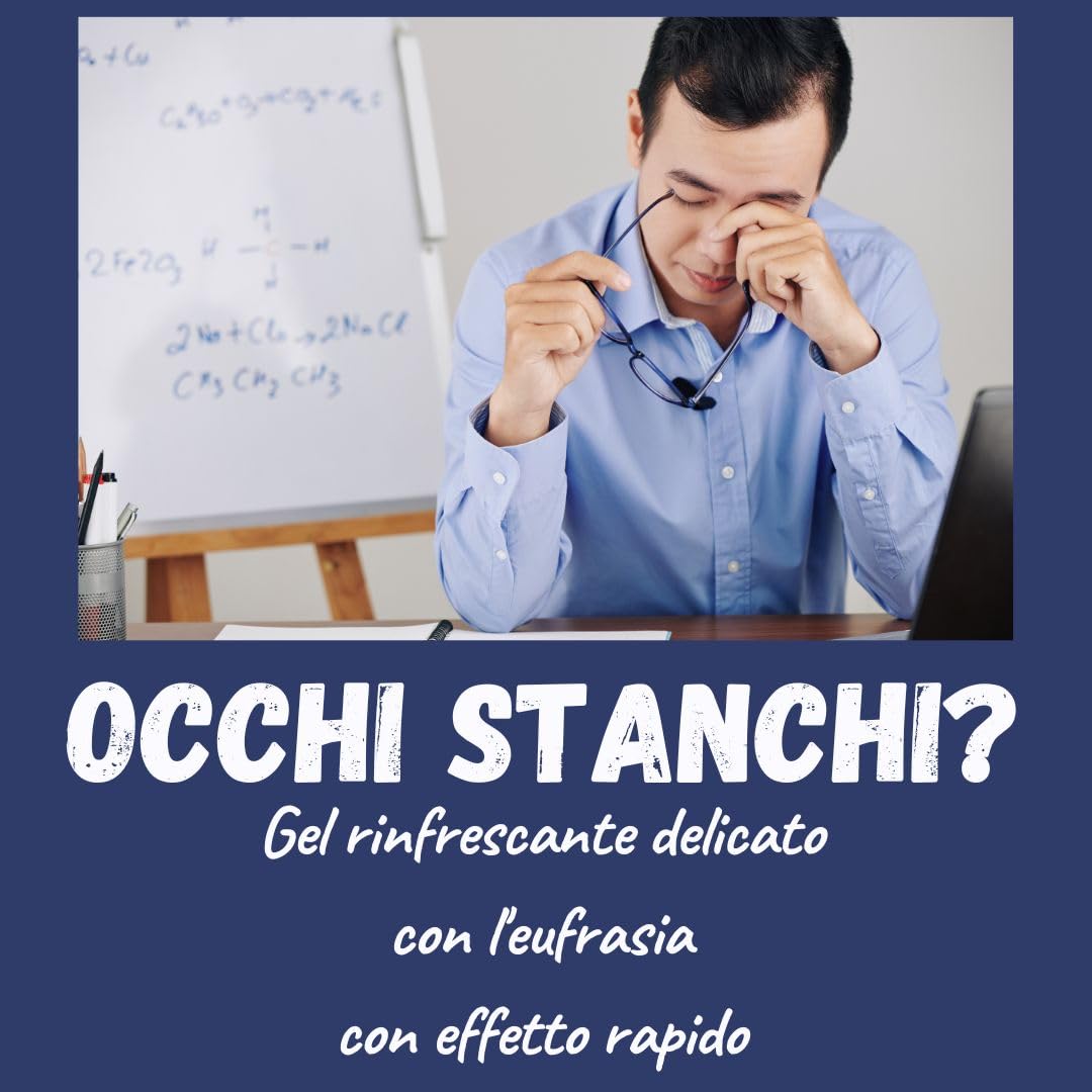 Green idea - Gel Contorno Occhi Rinfrescante - OPTOGEL - con Euphralia, Agrimonia e Pantenolo - Occhi Stanchi e Secchi - Occhi irritati e stressati - Crema palpebrale - 50 ml