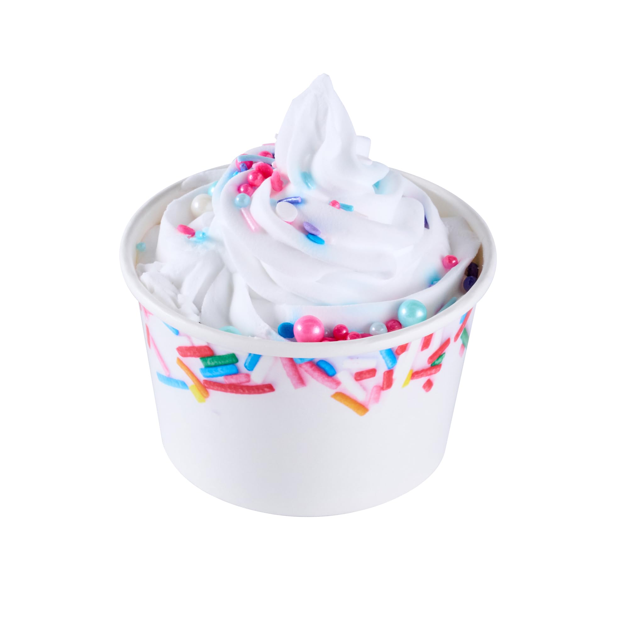 Restaurantware Eisbecher 200 Stück 226.8 g auslaufsichere Einweg-Dessertschale Frozen Joghurtbecher runder Papierbehälter für kalte und heiße Desserts