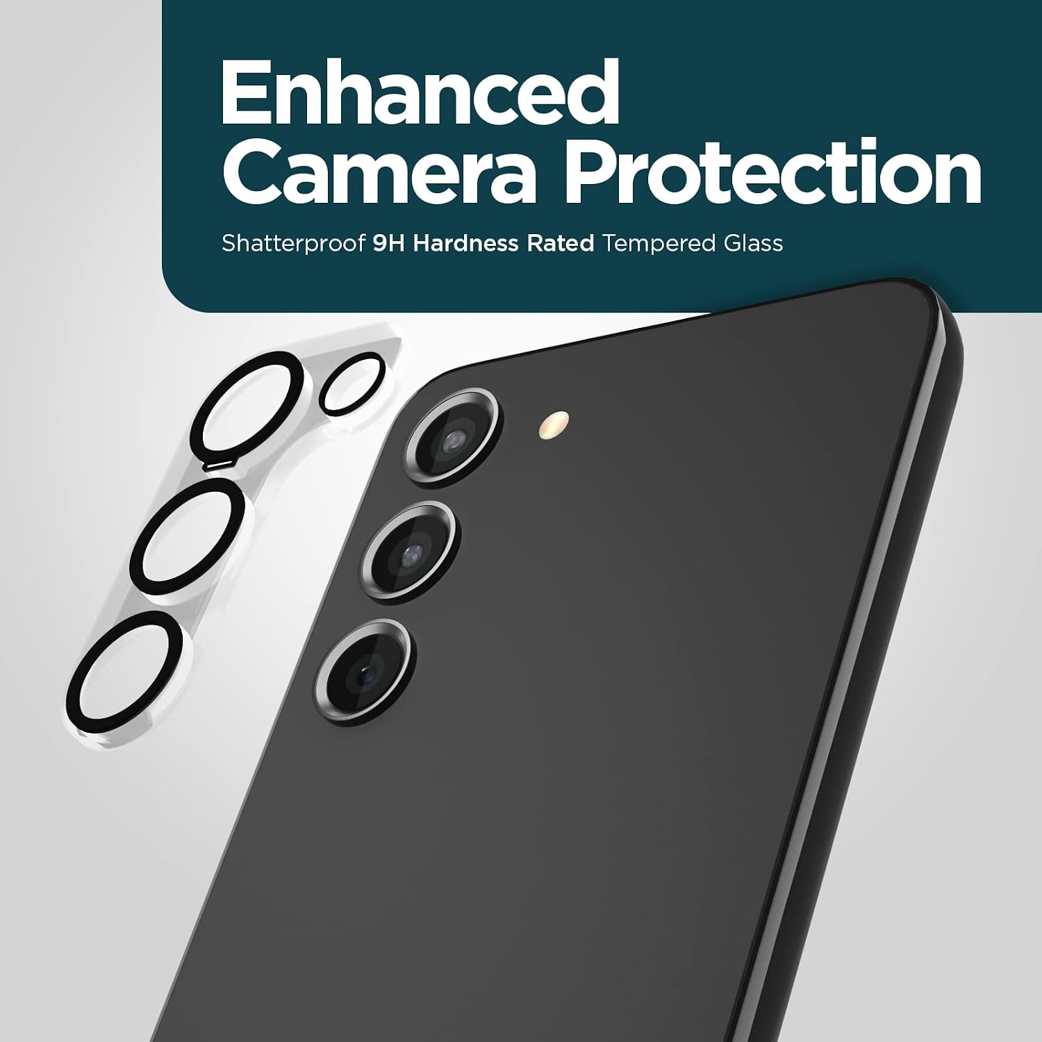 Case-Mate Samsung Galaxy S23 Plus/Samsung Galaxy S23 Camera Lens Protector - 9H Tempered Glass - Durable Anti-Scratch, Anti-Shatter - Ultra HD View w/Night Shooting & Case Friendly, Easy Install